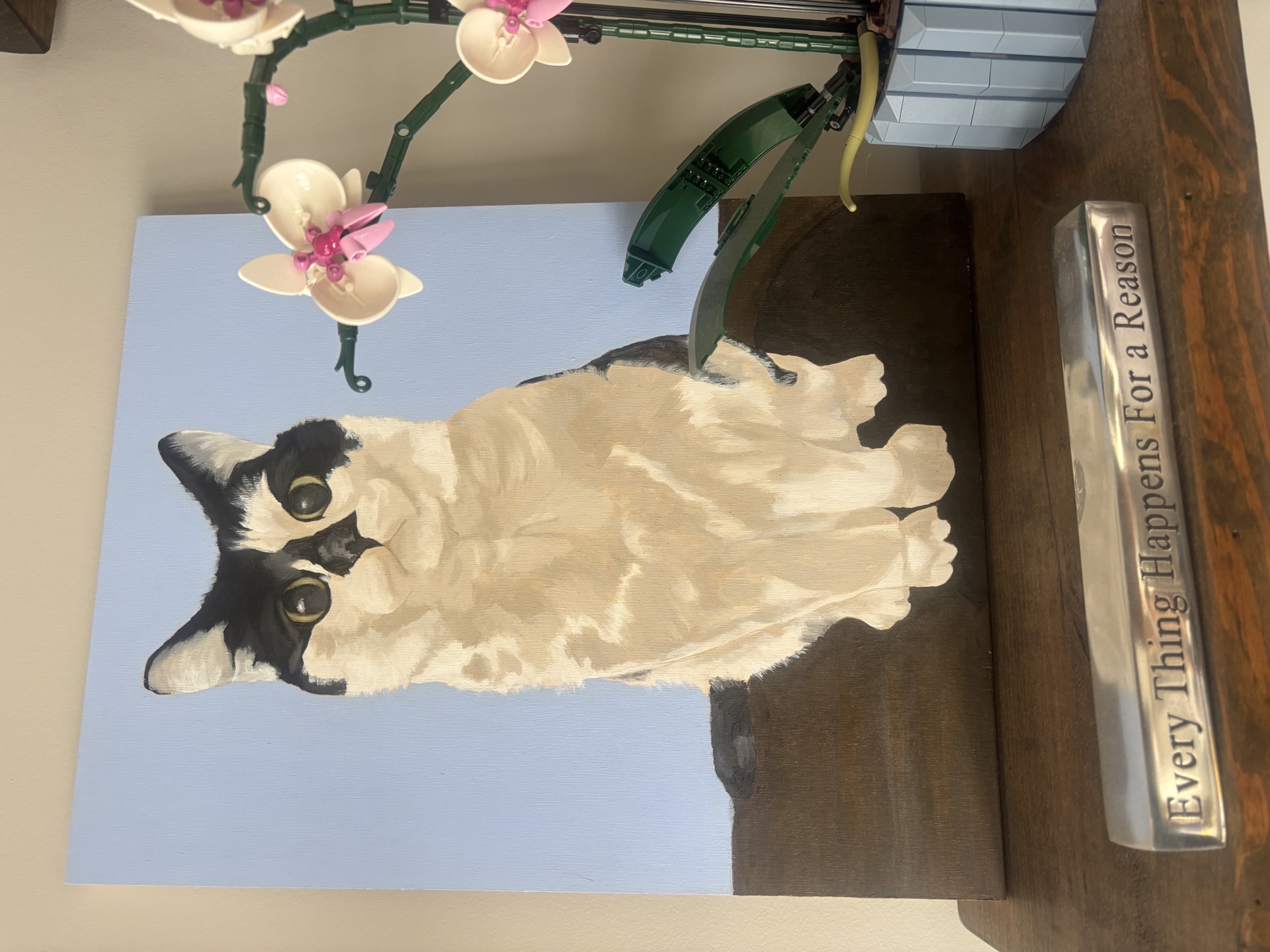 Custom painted pet portrait